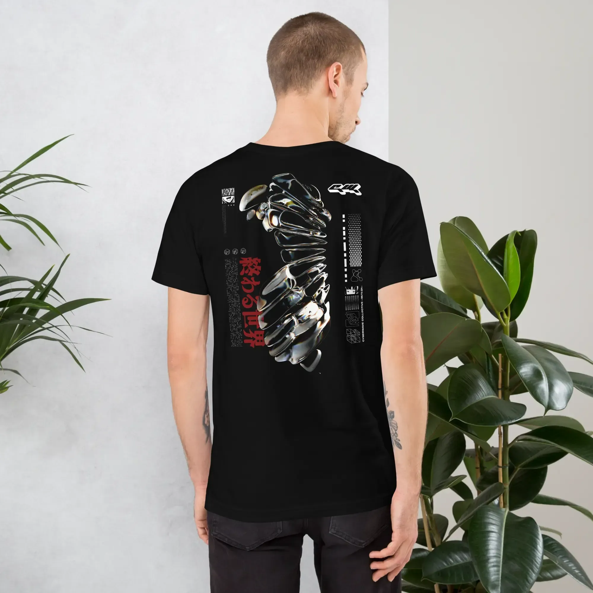 Metallic body t-shirt